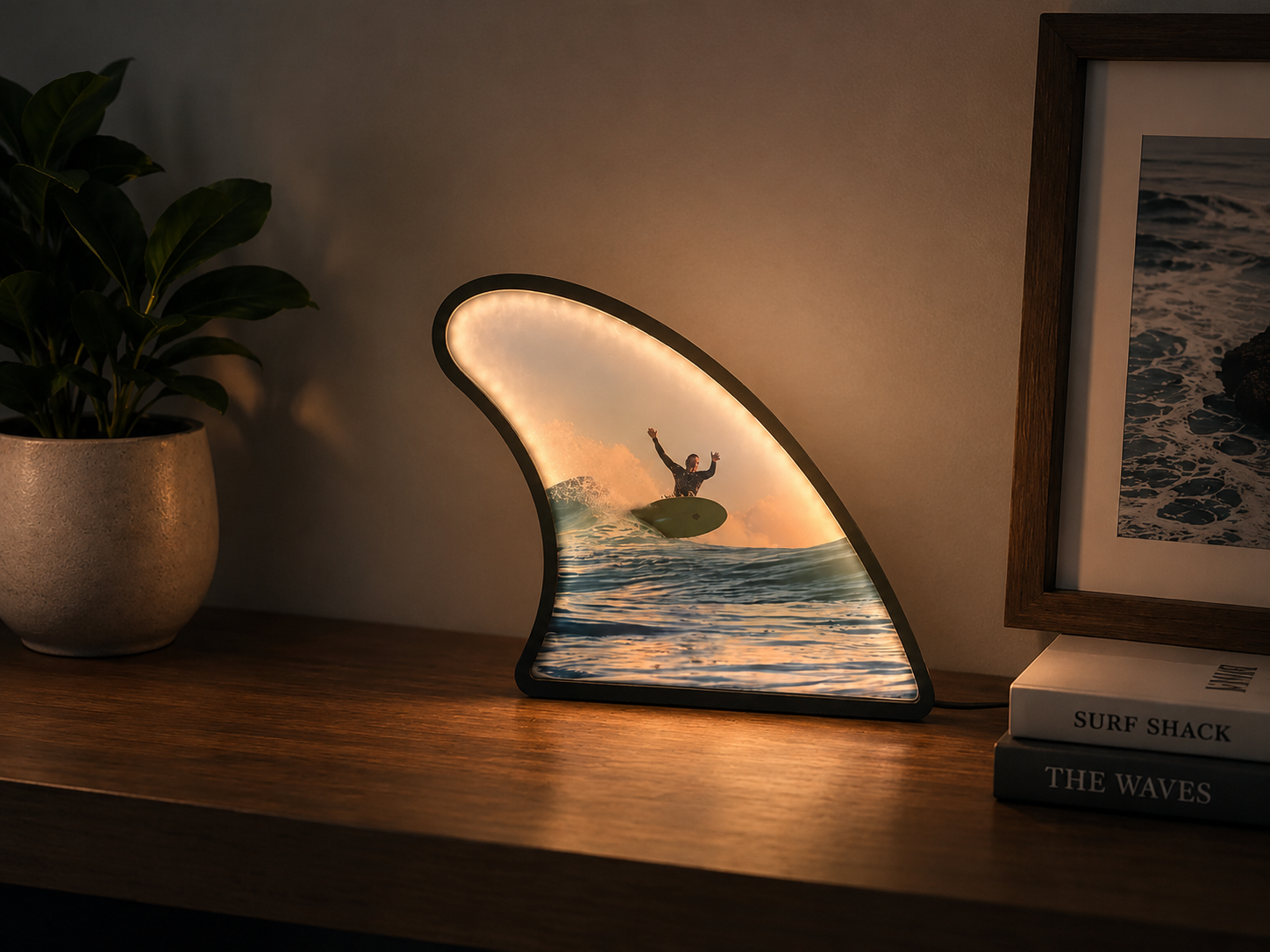 Custom engraved and UV printed product showcase by New Wave Designs