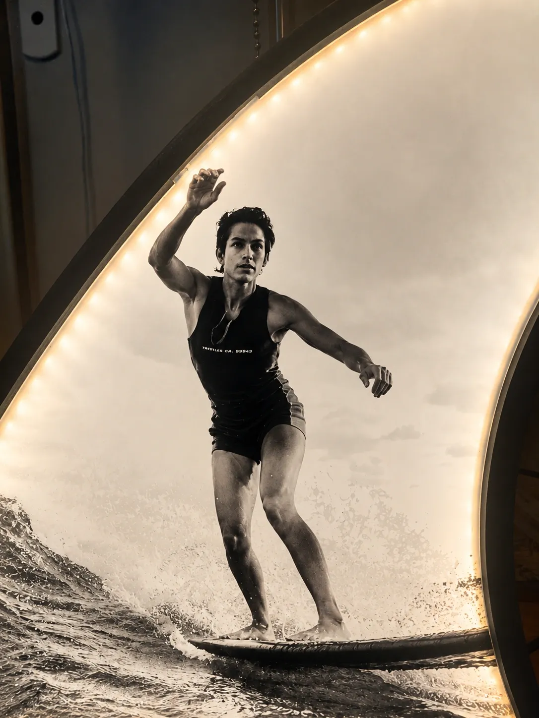 Custom Surf Fin Illuminated Keepsake - Image 3